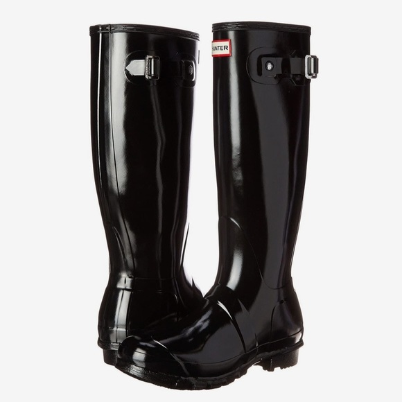 Hunter Shoes - Black Tall Hunter Rainboots